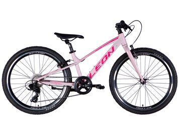 Велосипед AL 24" Leon JUNIOR Vbr CS рама-12" розовый с малиновым 2025 OPS-LN-24-104 фото