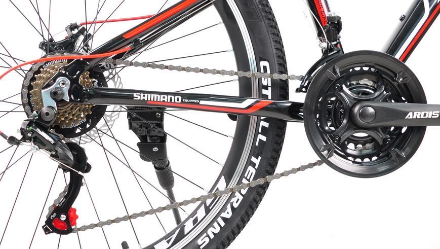Велосипед 26" Ardis MTB AL M20D Чорно-червоний 0178 фото