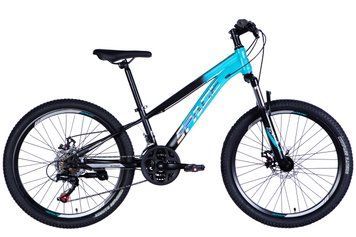 Велосипед ST 24" SPACE MARS DD FR рама-11" бирюзово-черный (м) 2025 OPS-SP-24-018 фото