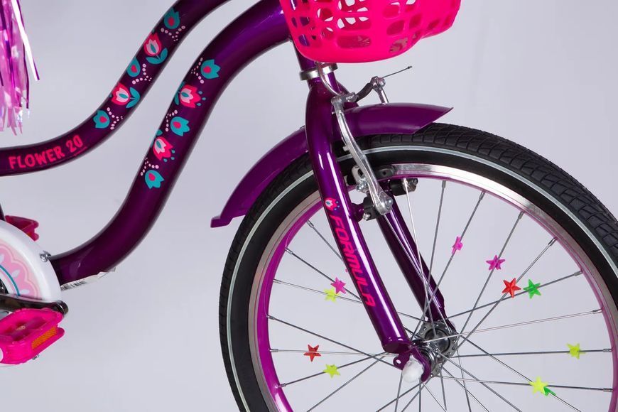 Велосипед ST 20" Formula Kid FLOWER PREMIUM BH рама-10" фіолетовий 2026 OPS-FRK-20-245 фото