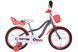 Велосипед ST 18" Formula Kid ALICIA BH рама-9" сірий з білим та кораловим 2026 OPS-FRK-18-172 фото