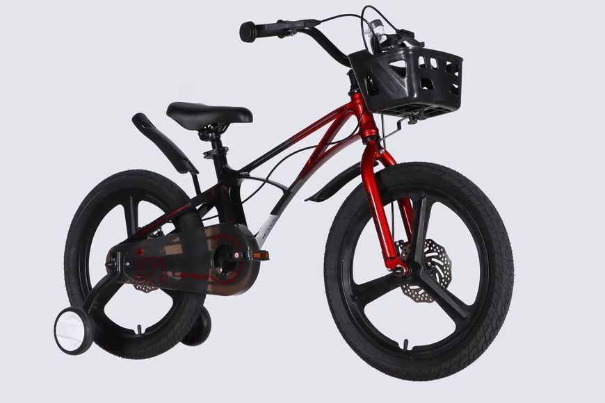 Велосипед MG 18" SPACE KID ANDROMEDA DD рама-10" красно-черный 2026 OPS-SK-18-052 фото