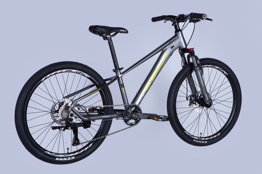 Велосипед AL 24" Formula ZEPHYR 3.0 DD CS рама-12" сіро-зелений 2025 OPS-FR-24-435 фото