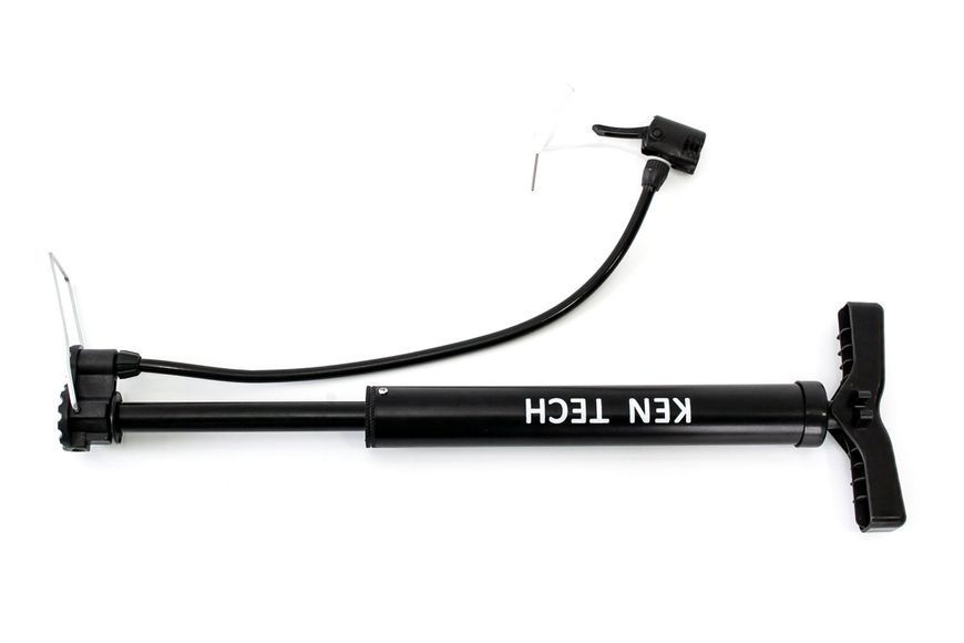 Насос компакний+ напольний чорний KEN TECH Ромашка 120psi AV/FV 31см PUM-053 фото
