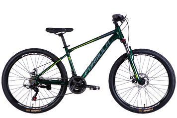 Велосипед AL 26" Formula MOTION DD FR рама-16" зелено-серый 2025 OPS-FR-26-764 фото