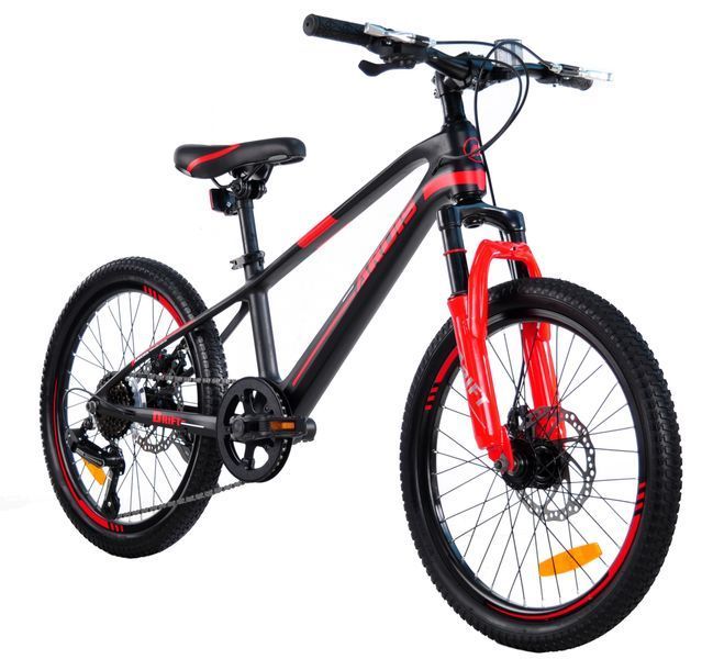 Велосипед 20" MTB MG "DRIFT" Аморт. Вилка Чорно-червоний 0561 фото