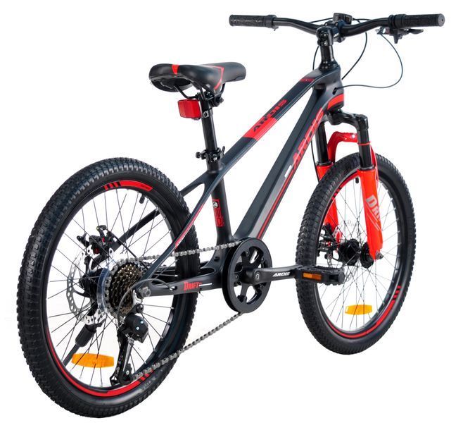 Велосипед 20" MTB MG "DRIFT" Аморт. Вилка Чорно-червоний 0561 фото