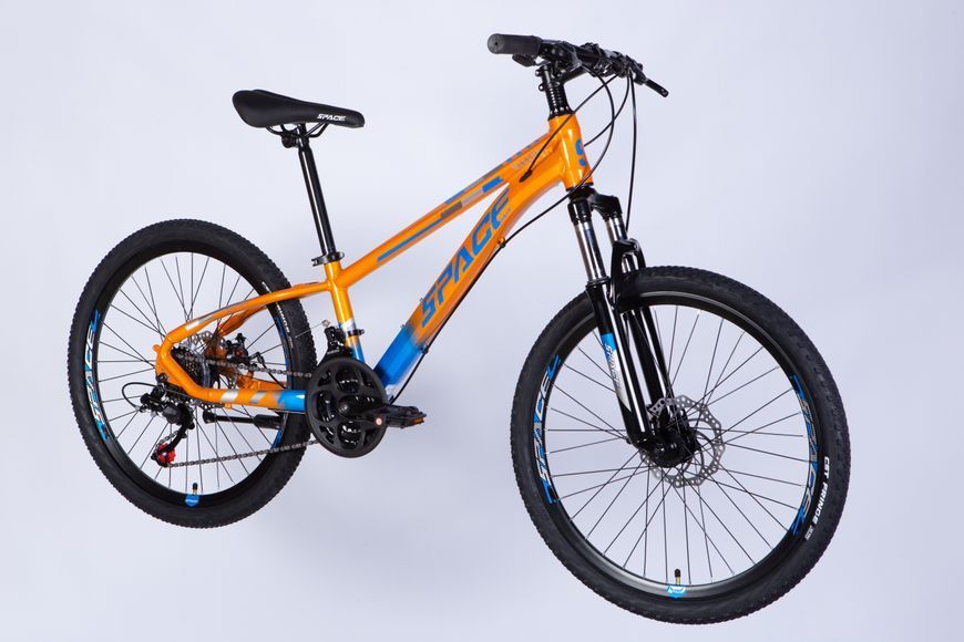 Велосипед AL 24" SPACE MERCURY DD FR рама-11" сіро-синій 2025 OPS-SP-24-026 фото