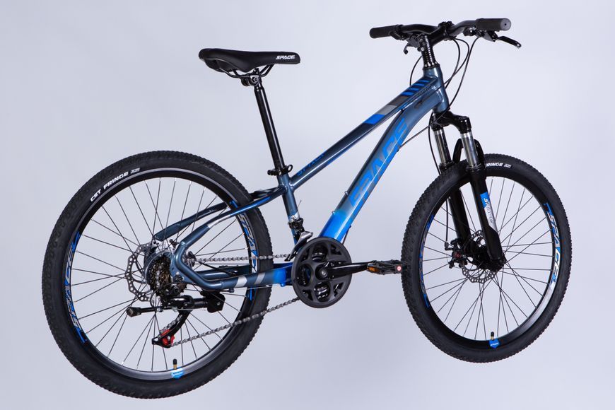 Велосипед AL 24" SPACE MERCURY DD FR рама-11" сіро-синій 2025 OPS-SP-24-026 фото