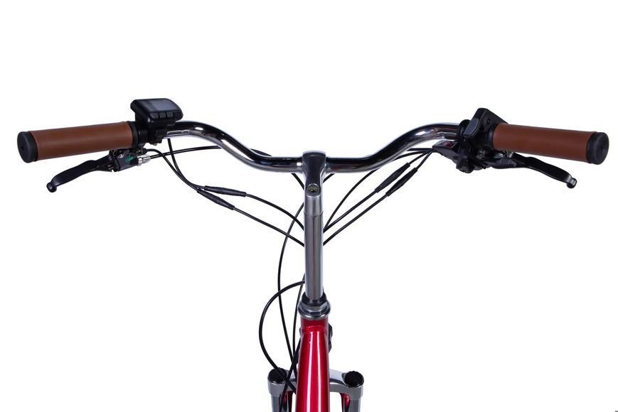 Велосипед с электроприводом 28" ST Dorozhnik eRETRO Vbr FR рама-19" 36B 13А*ч 500Вт малиновый 2026 ELB-D-28-112 фото