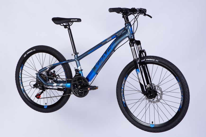Велосипед AL 24" SPACE MERCURY DD FR рама-11" сіро-синій 2025 OPS-SP-24-026 фото