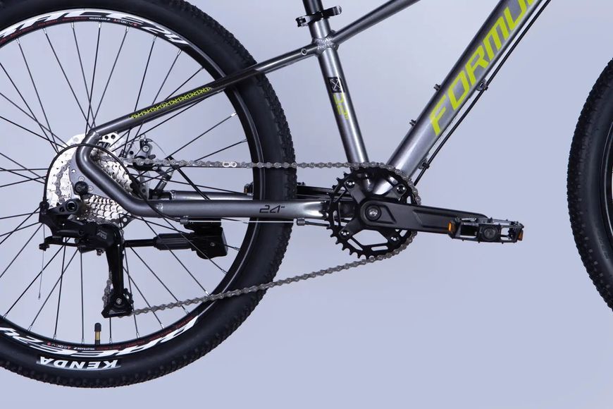 Велосипед AL 24" Formula ZEPHYR 3.0 DD CS рама-12" сірий з зеленим 2026 OPS-FR-24-447 фото