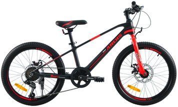 Велосипед 20" MTB MG "DRIFT" Жесткая Вилка Черно-красный 0562 фото