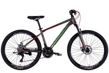 Велосипед AL 26" Formula MOTION DD FR рама-16" серо-красный 2025 OPS-FR-26-765 фото