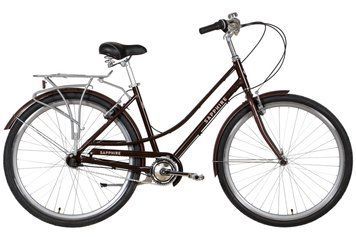 Велосипед AL 28" Dorozhnik SAPPHIRE планет. рама-19" коричневий з багажником зад AI, з крилом St 2022 OPS-D-28-355 фото