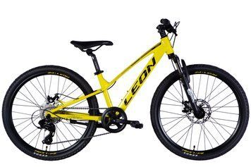 Велосипед AL 24" Leon JUNIOR DD CS рама-12" желтый с черным 2025 OPS-LN-24-118 фото