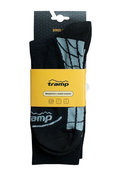 Носки из шерсти мерино Tramp черный UTRUS-004-black-44/46 фото