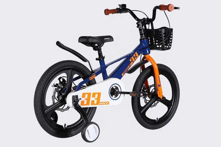 Велосипед MG 18" SPACE KID ORION DD рама-10" синий с оранжевым 2026 OPS-SK-18-055 фото