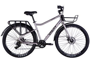 Велосипед AL 27.5" Dorozhnik UTILITY DD CS рама-18,5" сірий 2025 OPS-D-27.5-005 фото