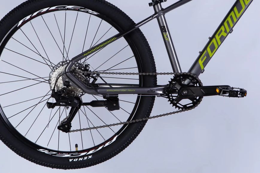 Велосипед AL 26" Formula ZEPHYR 3.0 DD CS рама-14" серый с зеленым 2026 OPS-FR-26-814 фото