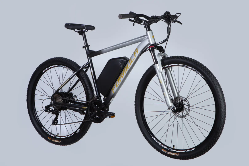 Велосипед с электроприводом 29" AL Formula eF-1 DD CS рама-21" 48B 17.5А*ч 500Вт серебристо-черный 2026 ELB-FR-29-256 фото