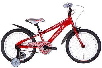 Велосипед ST 18" Formula WILD BH рама-9" красный с серым 2024 крылья, звонок OPS-FRK-18-146 фото