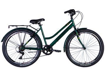 Велосипед ST 26" Discovery PRESTIGE WOMAN Vbr FR рама-17" зеленый 2024 крылья, крыло пер., крыло зад., подножка OPS-DIS-26-590 фото