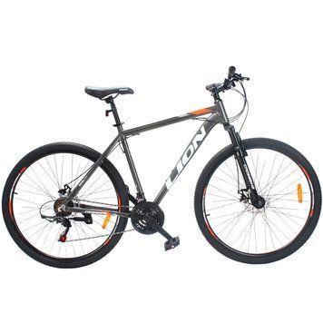 Велосипед CrossBike Lion 29" Серый-Оранжевый 29СTA-005547 фото