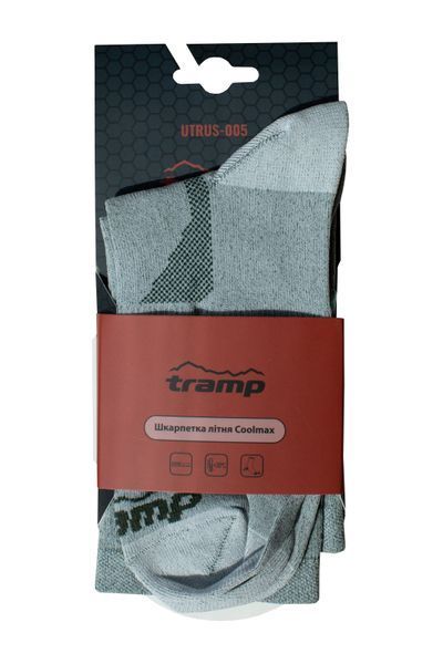Носки летние Tramp Coolmax серый UTRUS-005-melange-38/40 фото