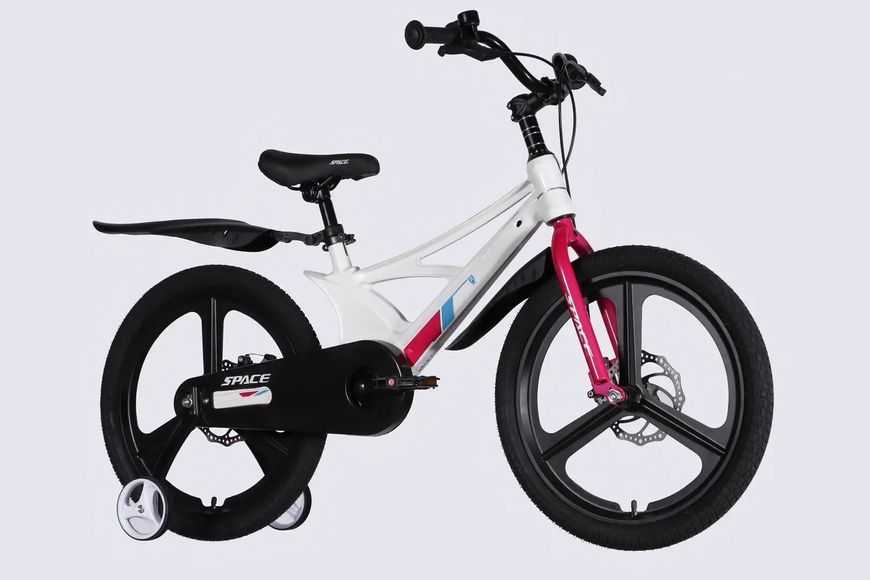 Велосипед MG 20" SPACE KID STAR DD рама-11" білий з рожевим 2026 OPS-SK-20-046 фото