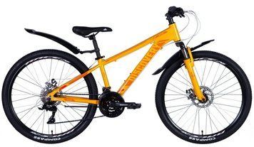 Велосипед AL 26" Discovery BASTION DD FR рама-18" светло-оранжевый 2024 OPS-DIS-26-593 фото
