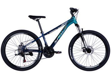 Велосипед AL 26" SPACE PHAETON DD FR рама-13" сине-бирюзовый 2026 OPS-SP-26-092 фото