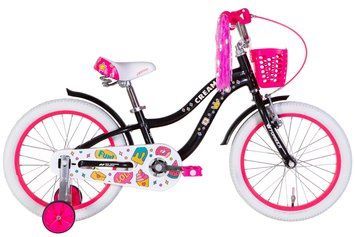 Велосипед AL 18" Formula Kid CREAM BH рама-9" черный с розовым 2026 OPS-FRK-18-180 фото