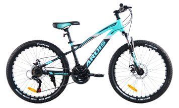 Велосипед 24" MTB ST "PHANTOM" Черно-голубой 4030 фото