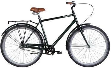 Велосипед ST 28" Dorozhnik COMFORT MALE Velosteel рама-22" темно-зеленый 2024 крылья, крыло пер., крыло зад., подножка, звонок OPS-D-28-376 фото