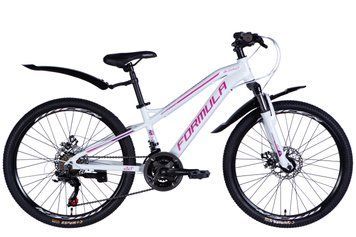 Велосипед AL 24" Formula BLACKWOOD 1.0 DD FR рама-12,5" біло-рожевий 2025 OPS-FR-24-425 фото