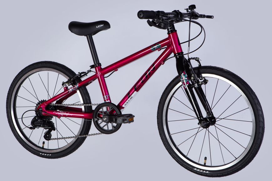 Велосипед AL 20" Leon GO 7 speed Vbr CS рама-10" малиновий 2025 OPS-LN-20-025 фото