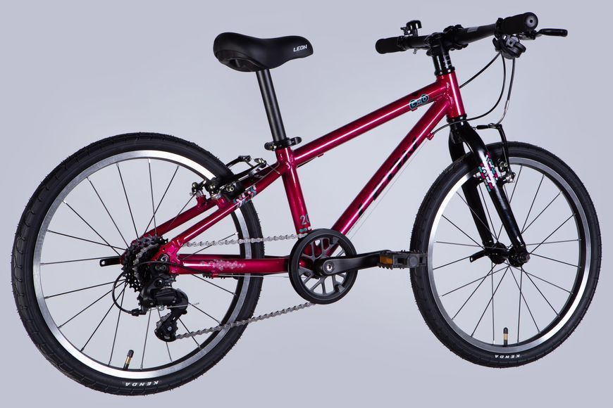 Велосипед AL 20" Leon GO 7 speed Vbr CS рама-10" малиновий 2025 OPS-LN-20-025 фото