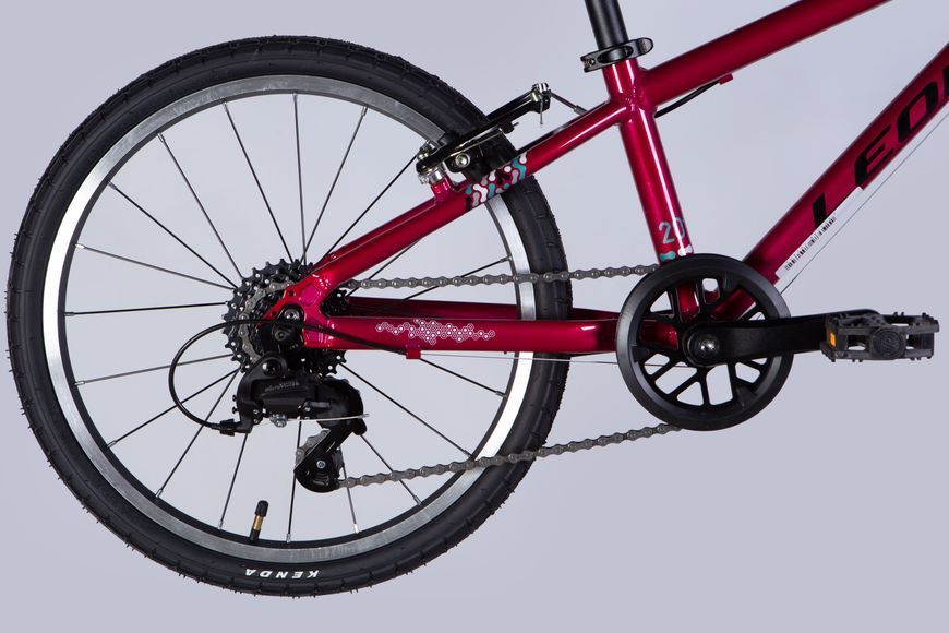 Велосипед AL 20" Leon GO 7 speed Vbr CS рама-10" малиновий 2025 OPS-LN-20-025 фото