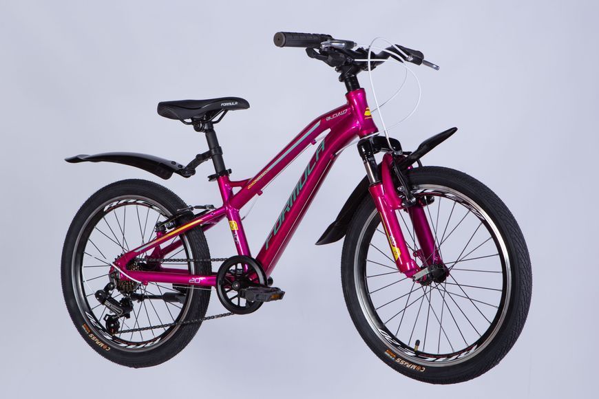 Велосипед AL 20" Formula BLACKWOOD Vbr FR рама-11" малиновий 2025 OPS-FR-20-103 фото