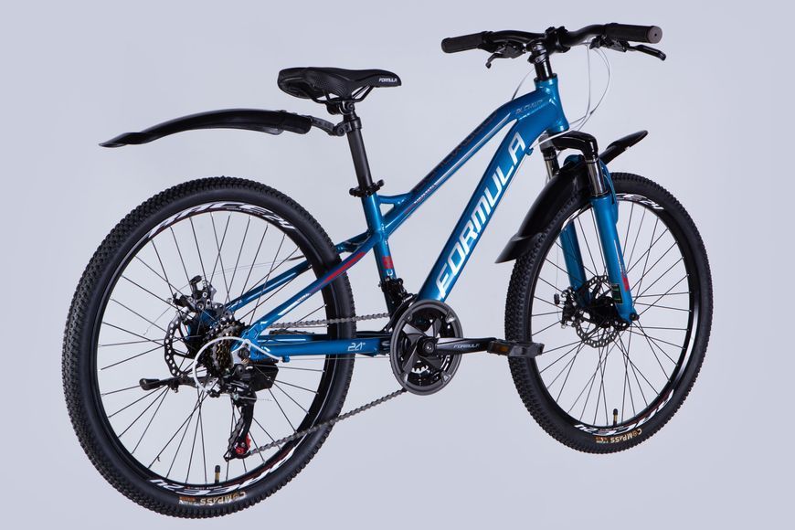 Велосипед AL 24" Formula BLACKWOOD 1.0 DD FR рама-12,5" синьо-сріблястий 2025 OPS-FR-24-423 фото