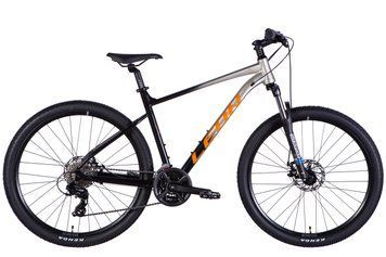 Велосипед AL 27,5" Leon XC 105 DD CS рама-19" срiблястий з чорним 2025 OPS-LN-27,5-031 фото