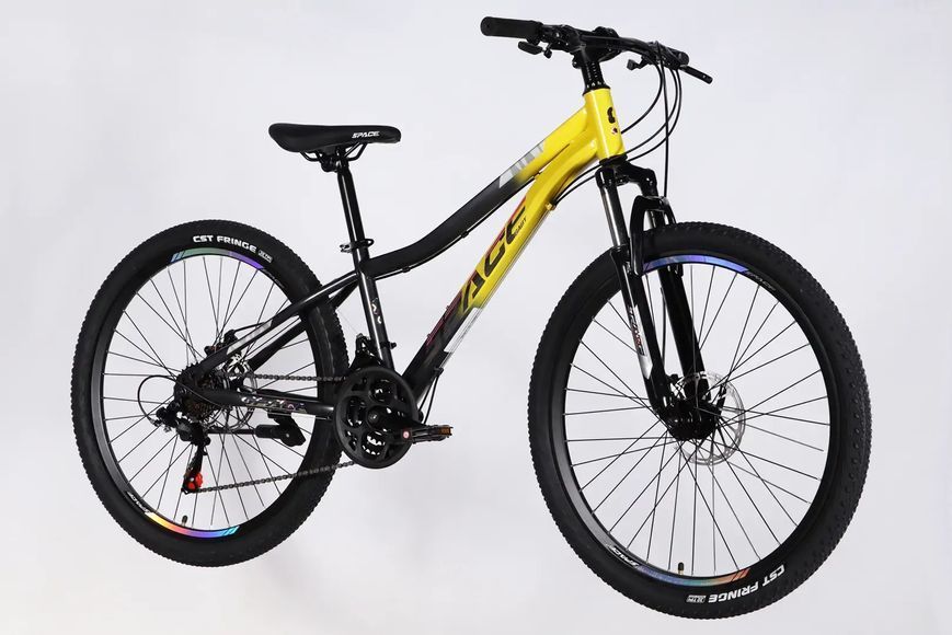 Велосипед ST 26" SPACE AURORA DD FR рама-13" жовто-чорний 2026 OPS-SP-26-096 фото