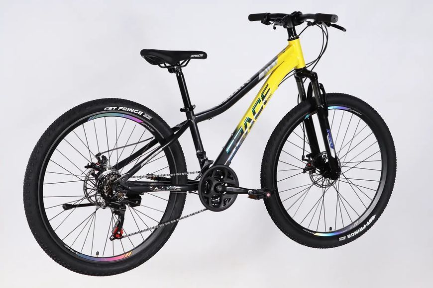 Велосипед ST 26" SPACE AURORA DD FR рама-13" жовто-чорний 2026 OPS-SP-26-096 фото