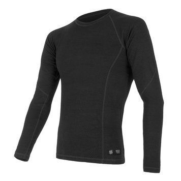 Термофутболка мужская Sensor Merino DF LS черный SM11M-black-L фото