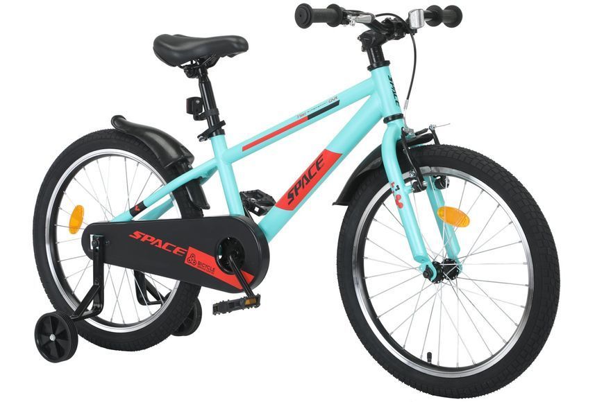 Велосипед ST 20" SPACE KID GEON BH рама-10" бірюзово-червоний 2024 крила OPS-SK-20-006 фото