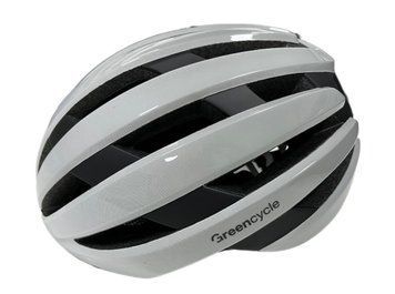 Шлем Green Cycle Alleycat RS размер 54-58см бело-серый глянец HEL-13-54 фото