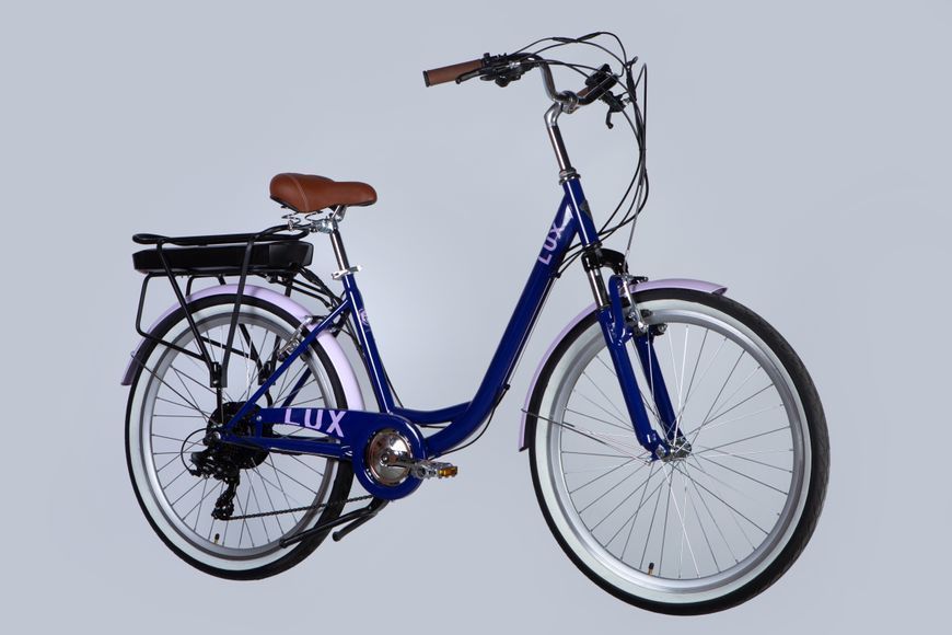 Велосипед с электроприводом 26" ST Dorozhnik eLUX Vbr FR рама-17" 36B 12.5А*г 500Вт сиреневый YS 7102 60% matt 2025 ELB-D-26-227 фото