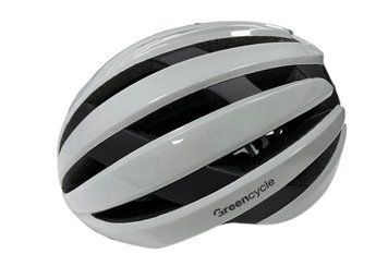 Шлем Green Cycle Alleycat RS размер 58-61см бело-серый глянец HEL-94-21 фото
