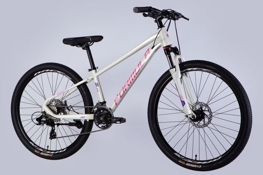 Велосипед AL 26" Formula THOR DD CS рама-13" біло-рожевий 2025 OPS-FR-26-779 фото